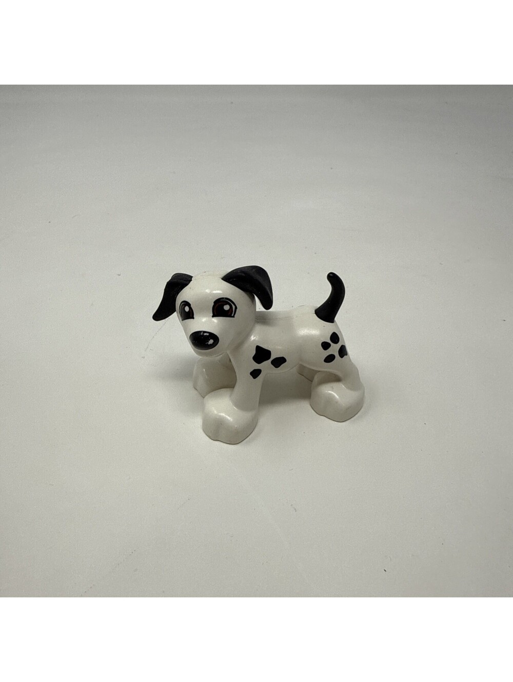 LEGO Duplo Dalmatian Dog Puppy White Dog with Black Spots